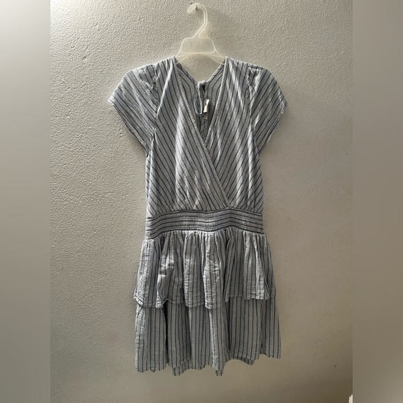 Blue and white striped dress. - Picture 6 of 6